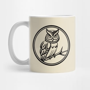 Good Ol Owl Patch with Black Outline - If you used to be a Owl, a Good Old Owl too, you'll find the bestseller critter patch design perfect. Mug